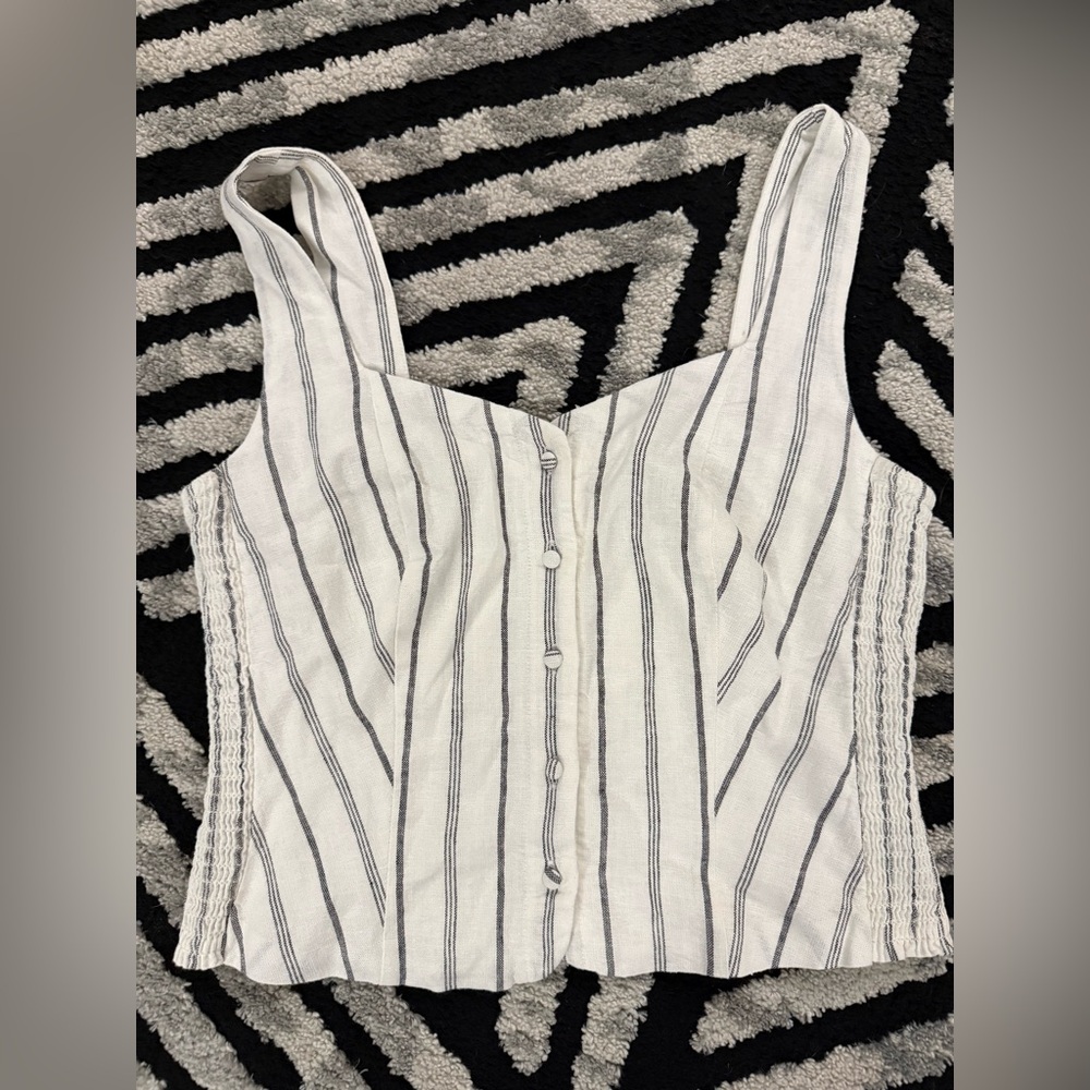 Old Navy Button-Front Striped Blouse